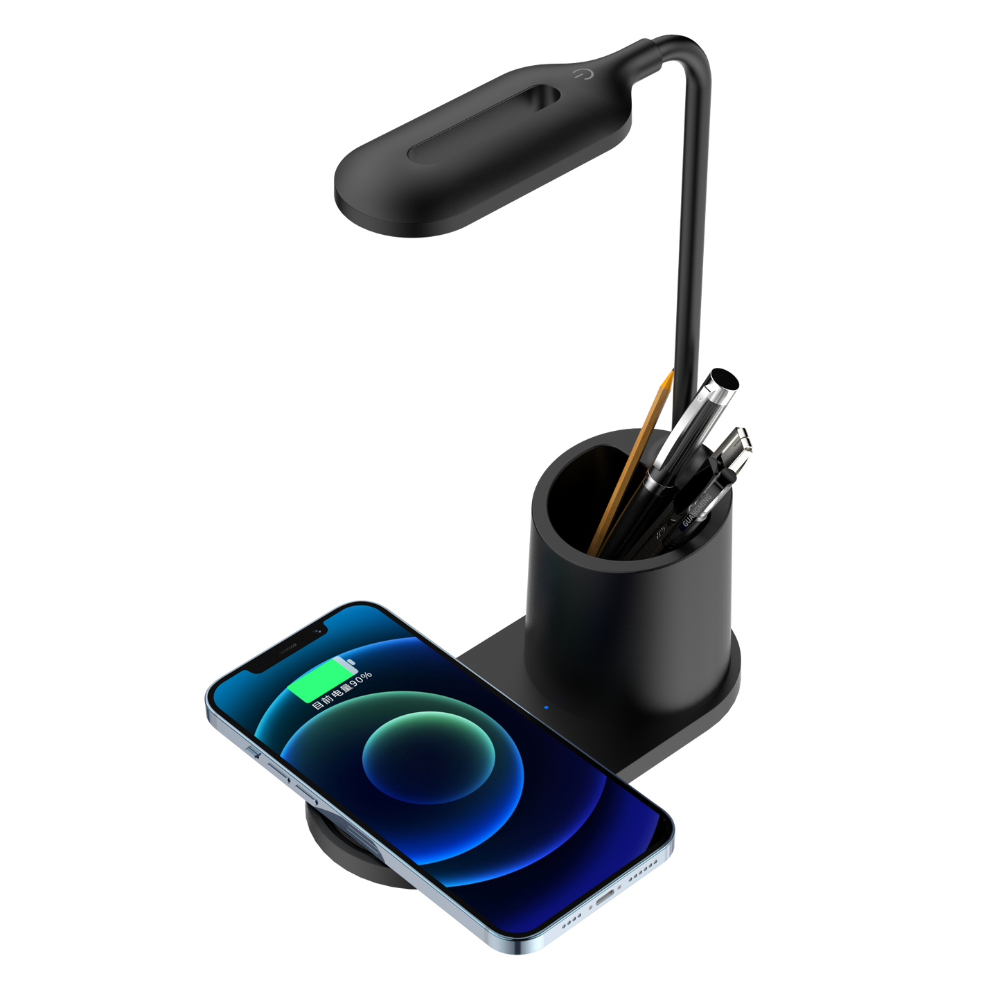 Thunder - LED Touch Lamp with Wireless Mobile Charging