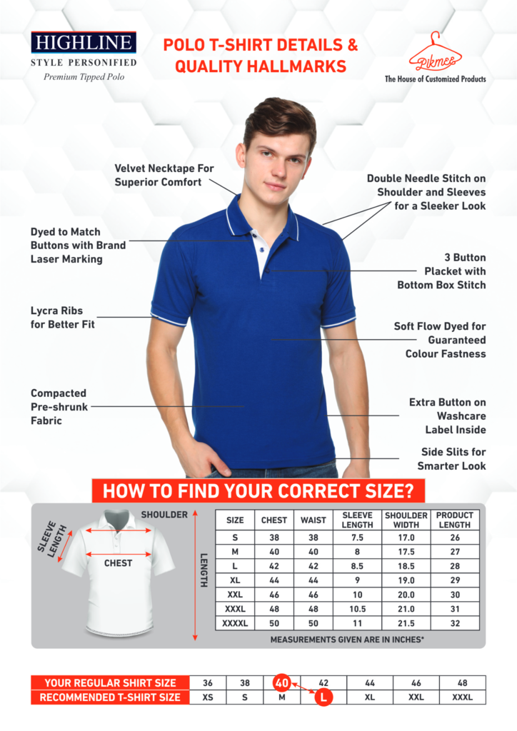 HIGHLINE - Premium Tipped Polo T-Shirt