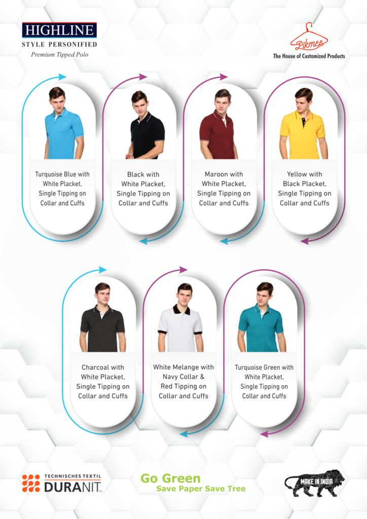 HIGHLINE - Premium Tipped Polo T-Shirt