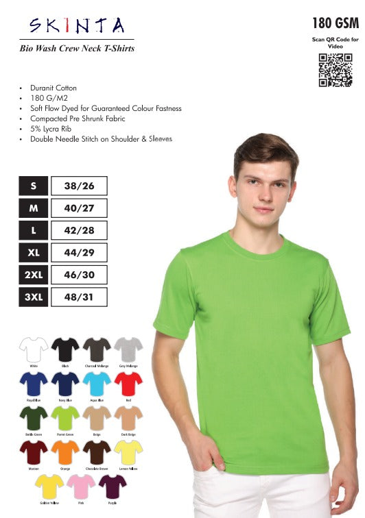 SKINTA - Bio Wash Crew Neck T-Shirt