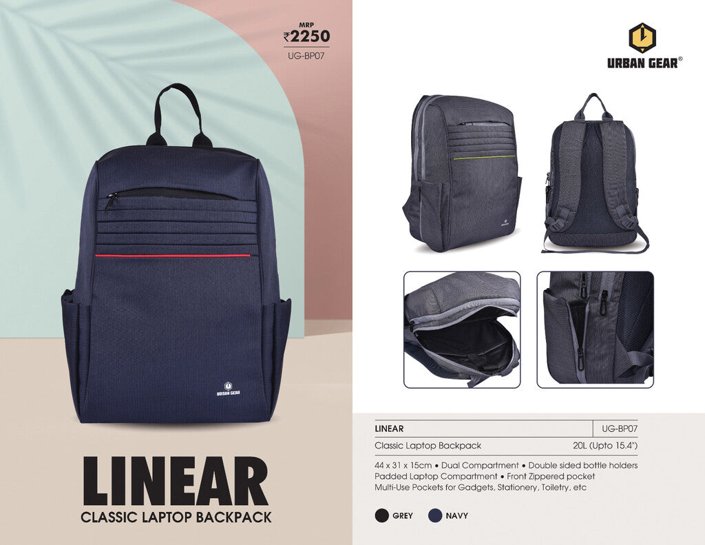 LINEAR - Classic Bag with Smart Organizers and Dual Compartment