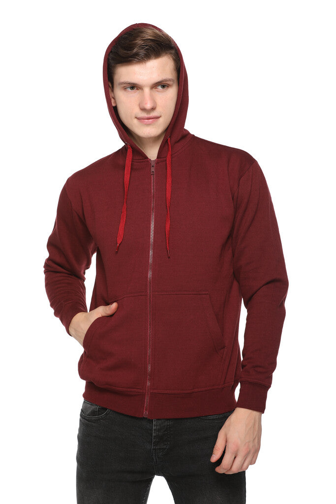 Zero Degree - Hoodie Sweatshirt with Zip and Pockets
