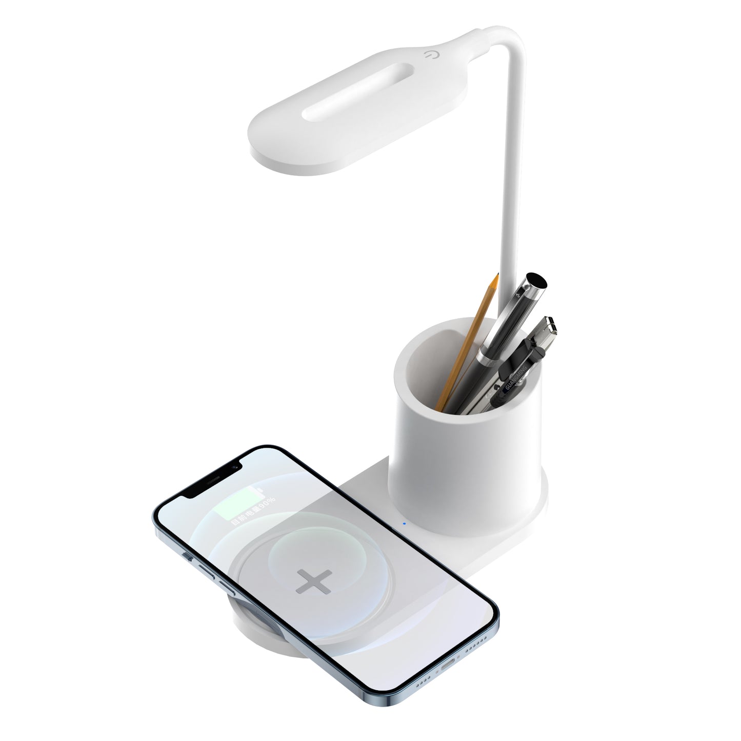Thunder - LED Touch Lamp with Wireless Mobile Charging