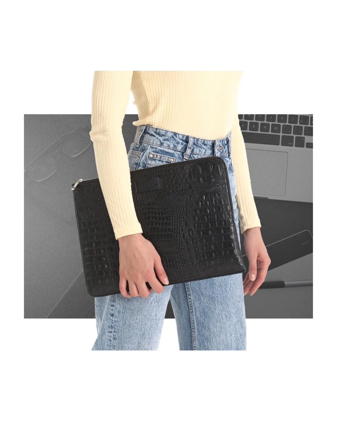 Chicago Laptop Sleeve - Black