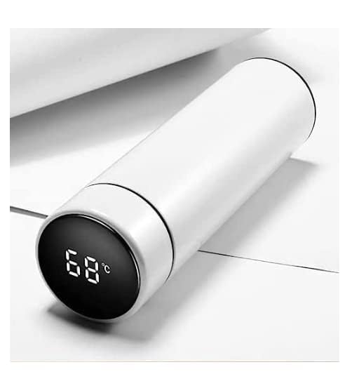 Hot and Cold Smart Vacuum Flask with Temperature Display - 500 ML