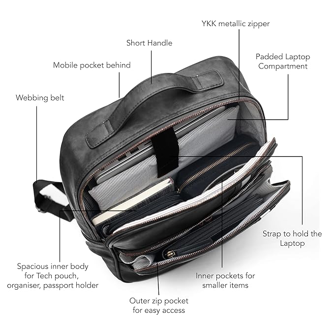 Phoenix - Laptop backpack - Black