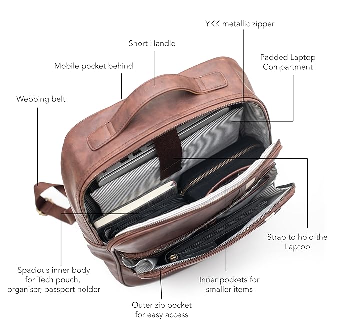 Phoenix - Laptop backpack - Tan