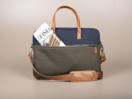 Oliver - Laptop Messenger Bag - Khaki
