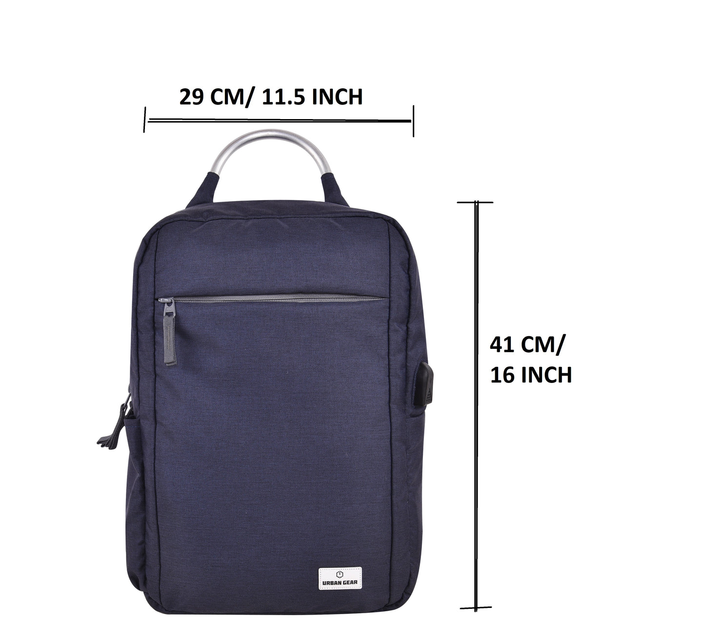 Padded Laptop Backpack with Aluminium handle & USB Charging