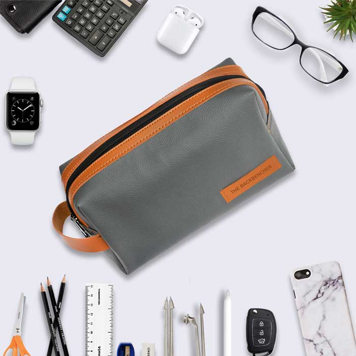 Essential Multi Utility Dopp Kit - Grey