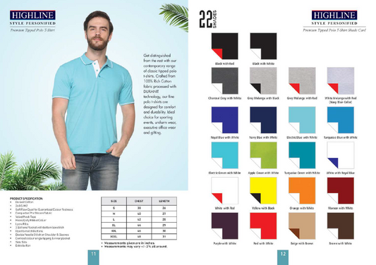 HIGHLINE - Premium Tipped Polo T-Shirt