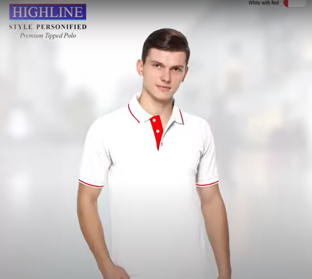 HIGHLINE - Premium Tipped Polo T-Shirt