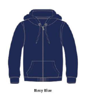 Polaris - Premium Hoodie Sweatshirt with Front Zip and Pockets