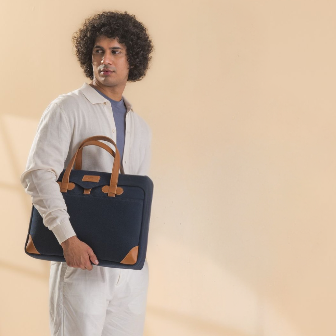 Edward Laptop Bag - Navy