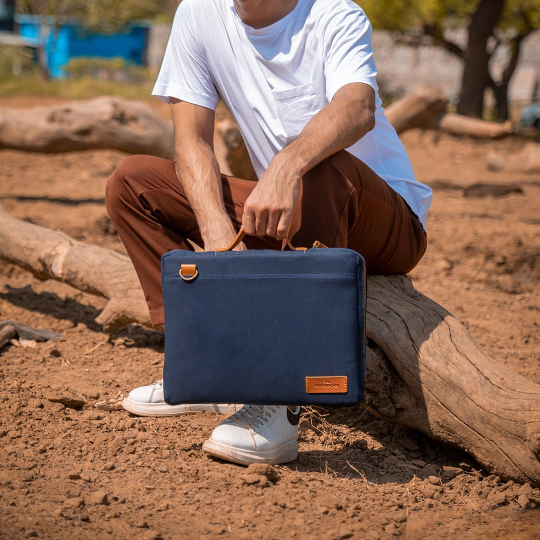 Berlin Laptop Bag - Navy