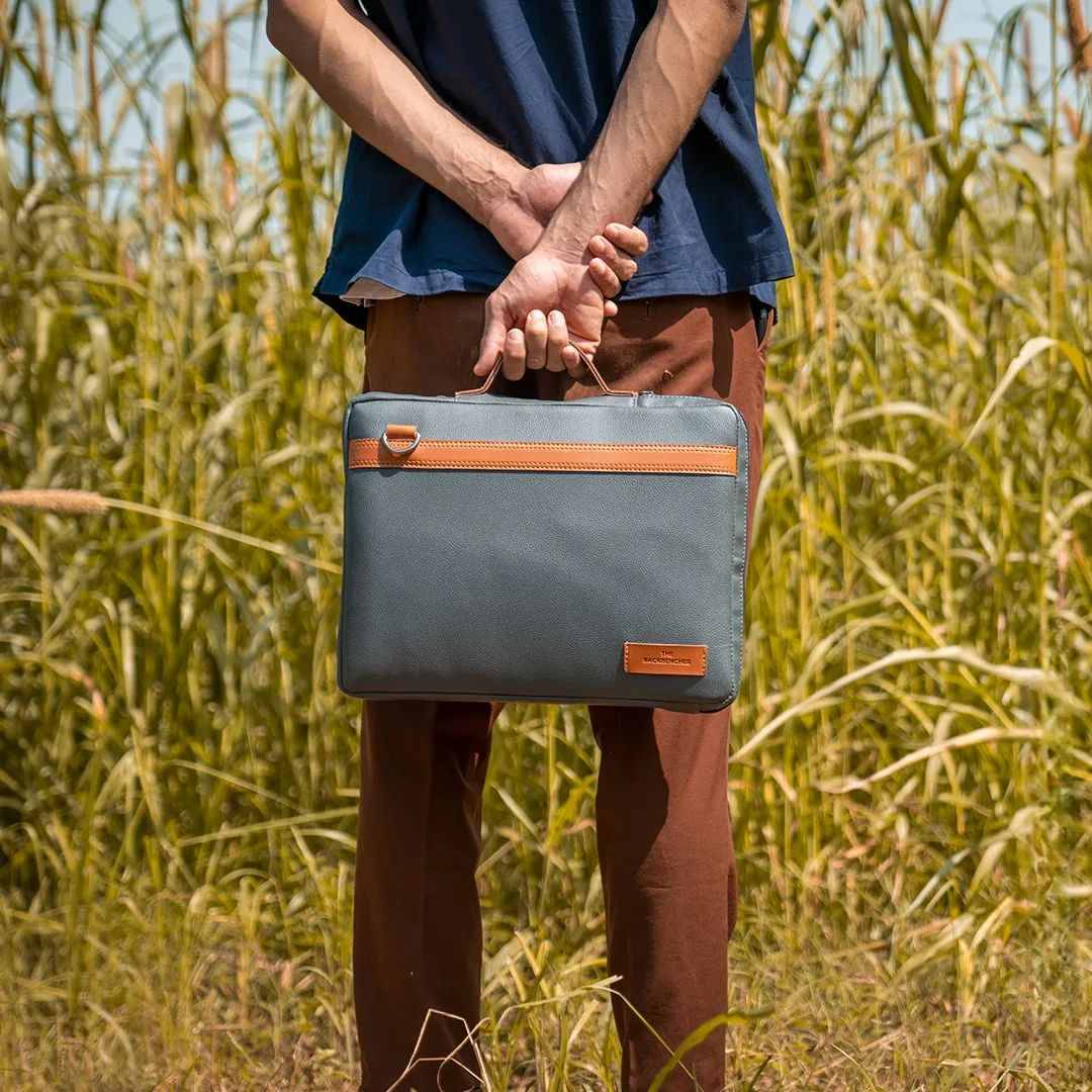 Christian Laptop Bag - Grey