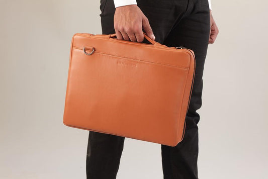Miller Laptop Bag - Tan