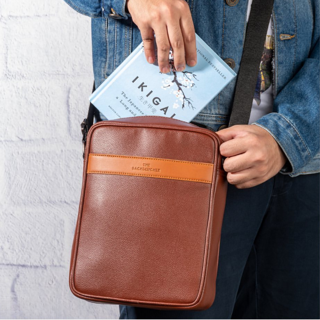 Boston Unisex Sling Bag - Brown