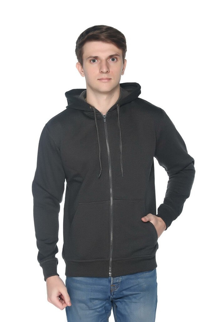 Zero Degree - Hoodie Sweatshirt with Zip and Pockets