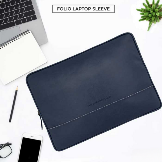 Folio Laptop Sleeve - Navy