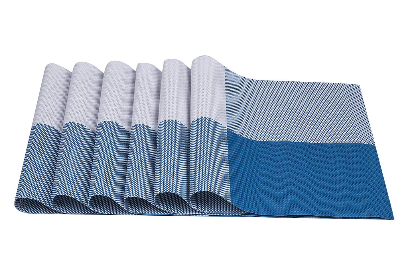 Washable & Non Slip Vinyl Table Mats ; Set of 6 ; Size - 45 cm x 30 cm