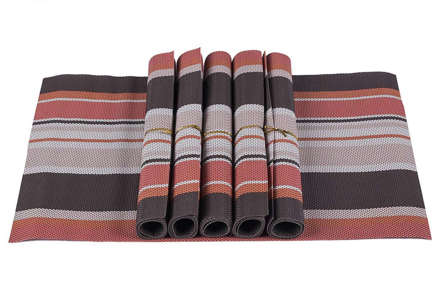 Washable & Non Slip Vinyl Table Mats ; Set of 6 ; Size - 45 cm x 30 cm