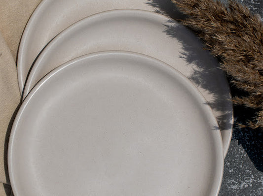 Eco-Friendly, BPA Free, Food Grade Bamboo Fiber Plates (8 Inch)(Set of 3)