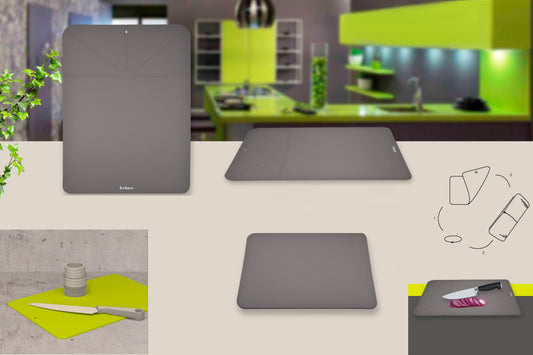 Flexible/Foldable Silicone Chopping/Cutting Board 100% Silicone Material