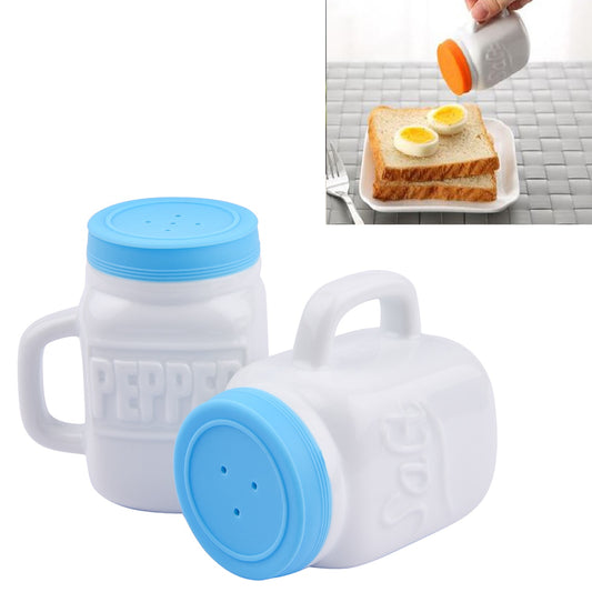 Ceramic Salt and Pepper Shaker with Silicone Lid(Mason Jar)(Set of 2)