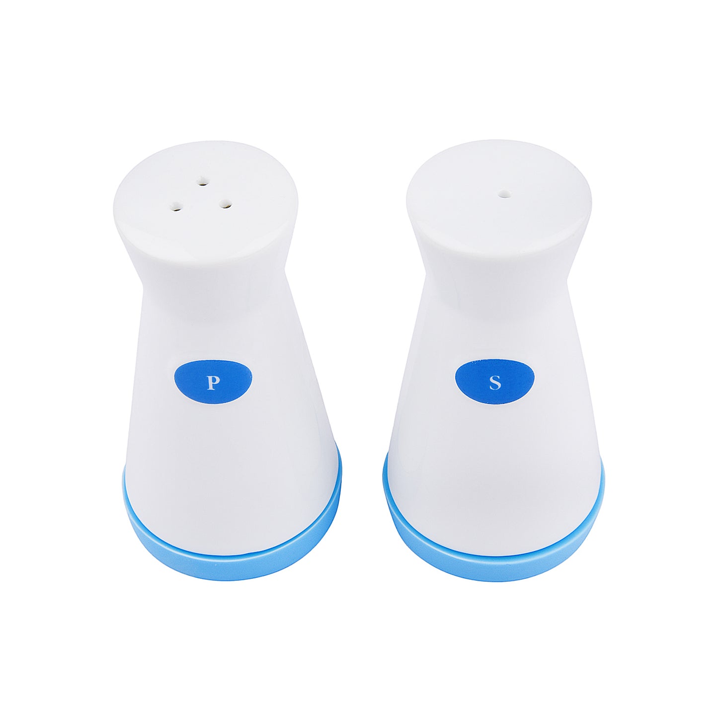 Ceramic Salt and Pepper Shaker with Non-Slip Silicone Base(Set of 2)