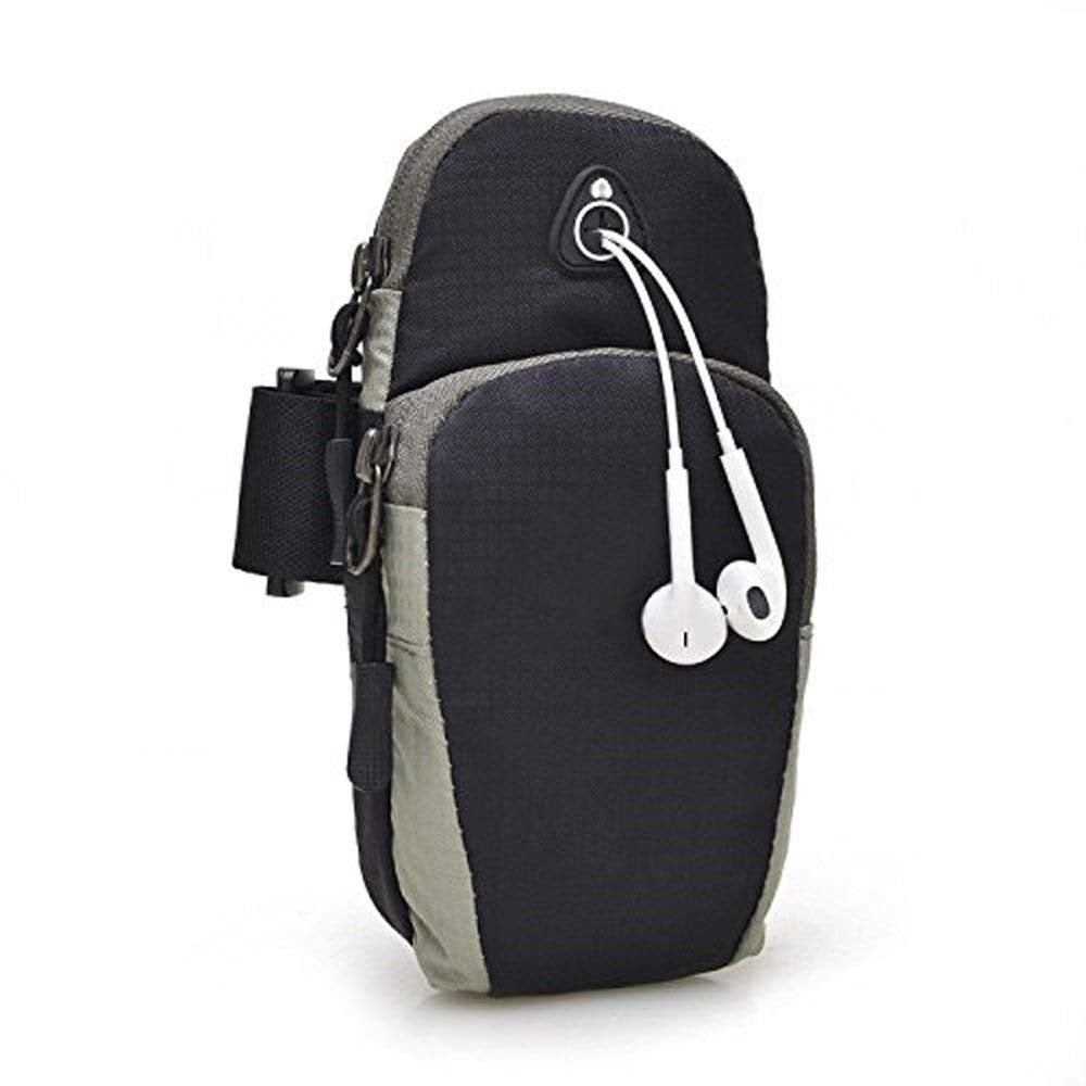 Waterproof Armband with Adjustable Strap for Smartphones -(Black)